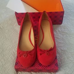 Tory Burch Wedge Red Sz 8.5