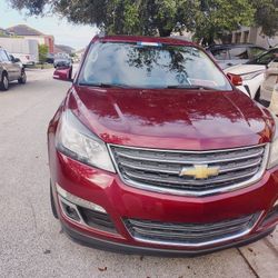Beautiful Big Red Chevy SUV