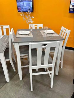 Dining Set Table with 4 Chairs 