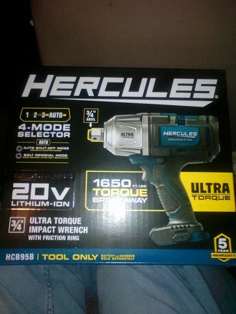 Hercules 20 V 3/4in Ultra Torque Impact Wrench