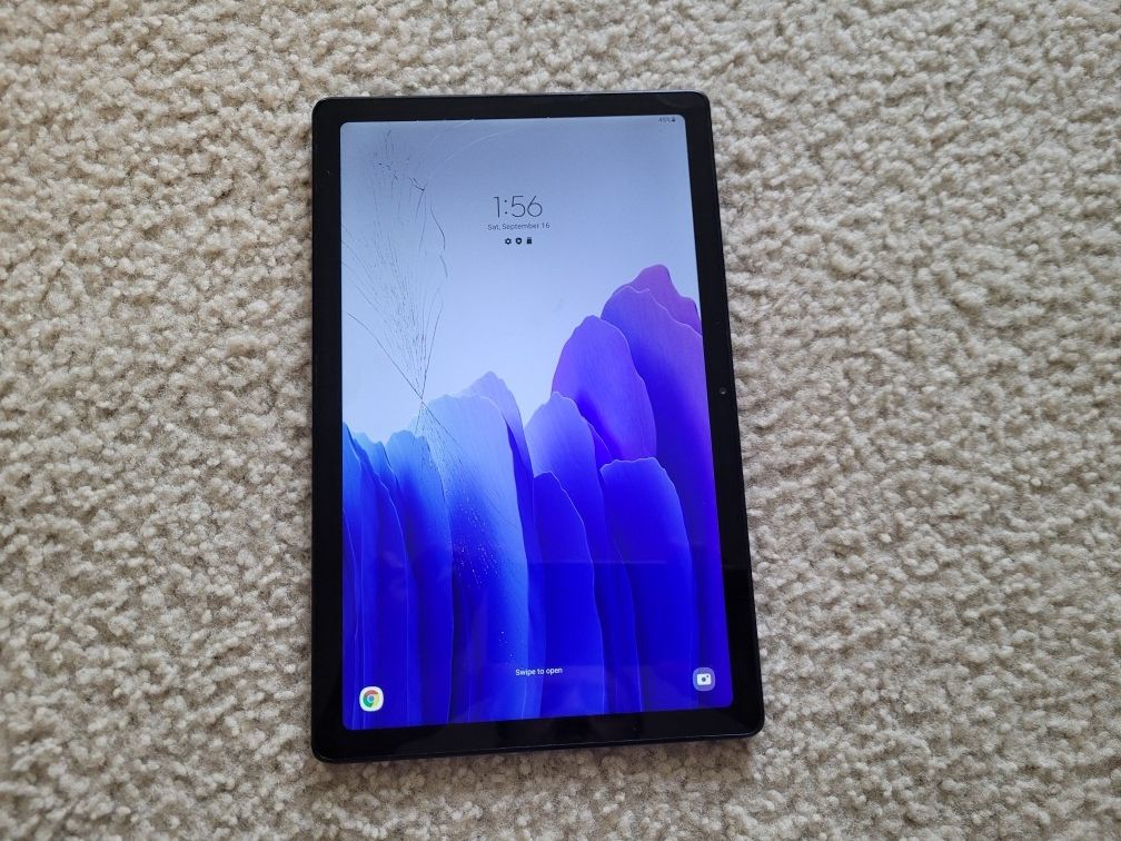 SAMSUNG GALAXY TAB A7 10" TABLET TABLETA A7 ##CRACKED GLASS## WORKING FINE