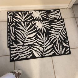 (2) Kitchen Rugs 18x27 In. Brand New 