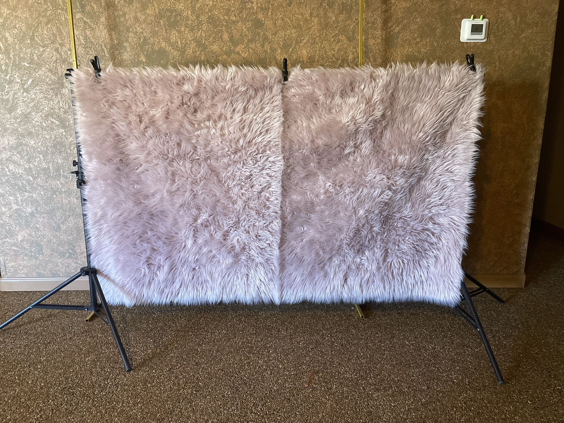 Blush Pink Fur Backdrop