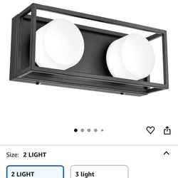 Vanity Light For Bathroom, Led Bathroom Light, 2 Light