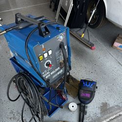Mig Welder, Welder Cart, Tank, Helmet, Ready To Use.