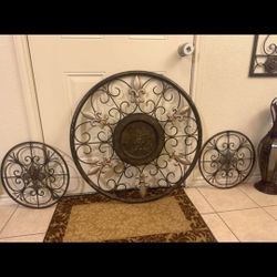 3 Metal Wall Art Fleur-de-lis 