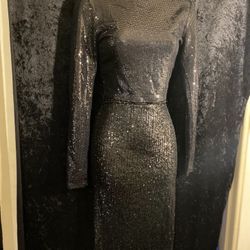 Black Sequence Two Piece Shirt