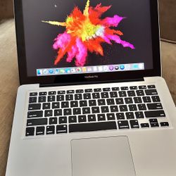 Apple MacBook Pro 13” Intel I5 Processor 8GB RAM 256GB SSD $140