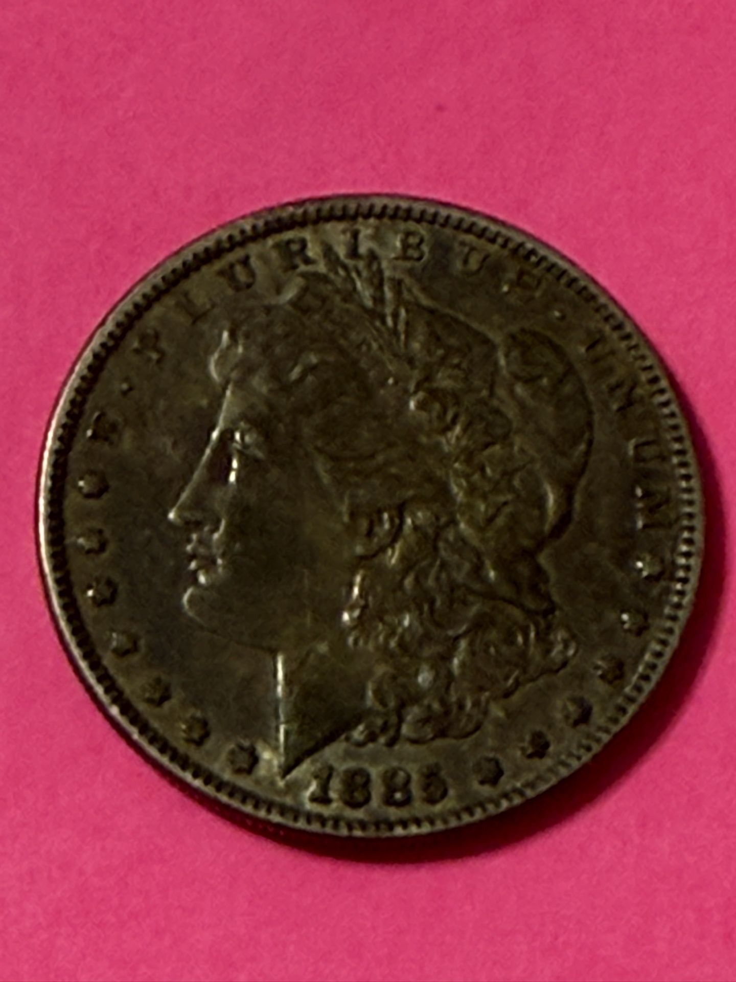 1885 Morgan Silver Dollar $1 Toner
