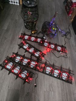 Halloween lighted decorations all for $25