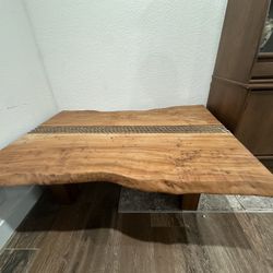 Burl Epoxy Coffee Table Hand Made 