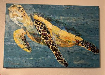 Original Elizabeth St.Hilaire Sea Turtle Painting 