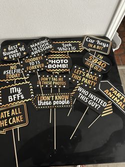 15 Piece sweet 16 Photo Props