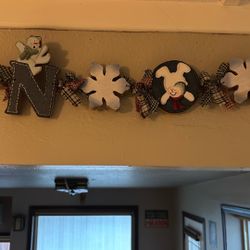 Handmade SNOW Wall Hanger…