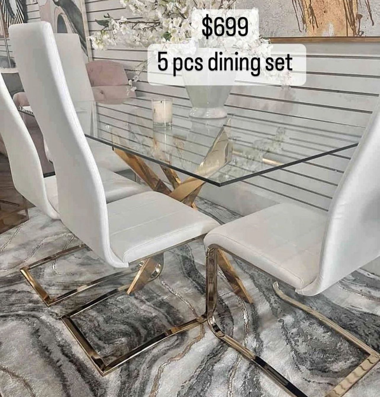 New Dining Set In Box 📦 Buy Now Pay Later $39 Down 
