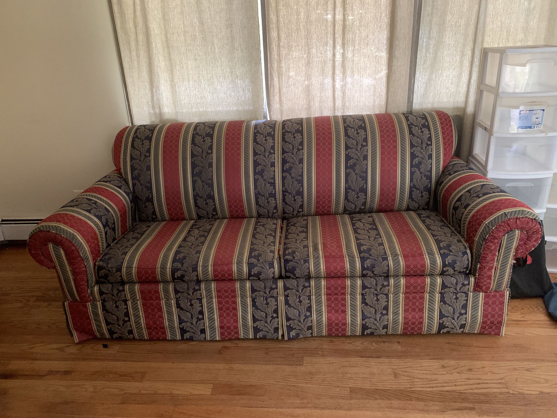 Striped Sleeper Sofa  Best Offer Welcome - Must Sell