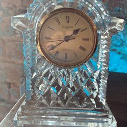 Waterford Hand Blown Crystal Clock