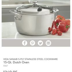 Olla De 15 Qts Vida Sana 