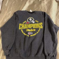 2005 steelers champions crewneck