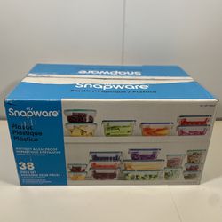 38 Piece Snapware Plastic Food Storage Container Set for Sale in