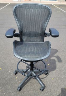 Herman Miller Aeron Office Desk Gaming Chairs Drafting Stool