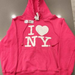 NEW with tags!! Sz small I 💘 love NY hooded sweatshirt
