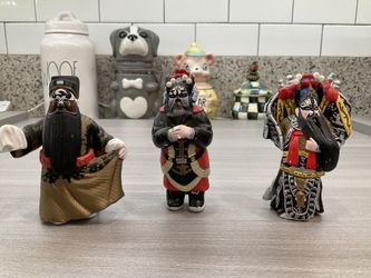 VINTAGE TRIO OF CHINESE WARRIORS 