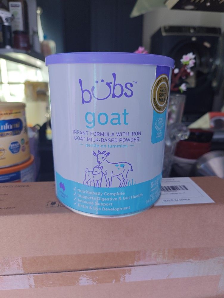 Opened Bubs Goat Formula