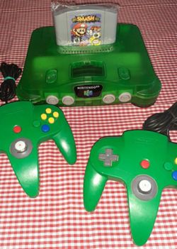 Nintendo 64 Green Smash Game $250