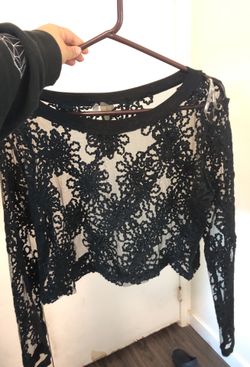 Black top see through