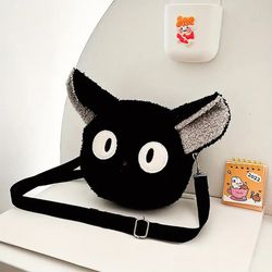 NEW Studio Ghibli Kiki's Delivery Service Jiji Black Cat Plush Waist Sling Crossbody Bag