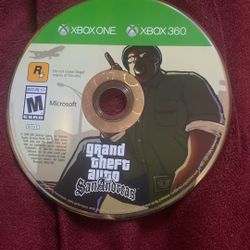 GRAND THEFT AUTO SAN ANDREAS CD For Xbox One Or 360