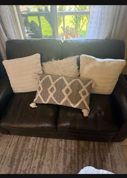 Leather loveseats