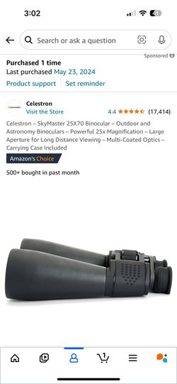 Skymaster Binoculars 25x Zoom.