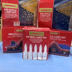 4 Boxes Christmas Icicle Lights