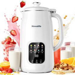 8 In 1 Nut Milk Maker Machine, 40oz Automatic Soy Milk Maker Blender, Homemade Soy Milk, Almond Milk, Oat Milk,Juice, Plant Based And Non Dairy Bevera
