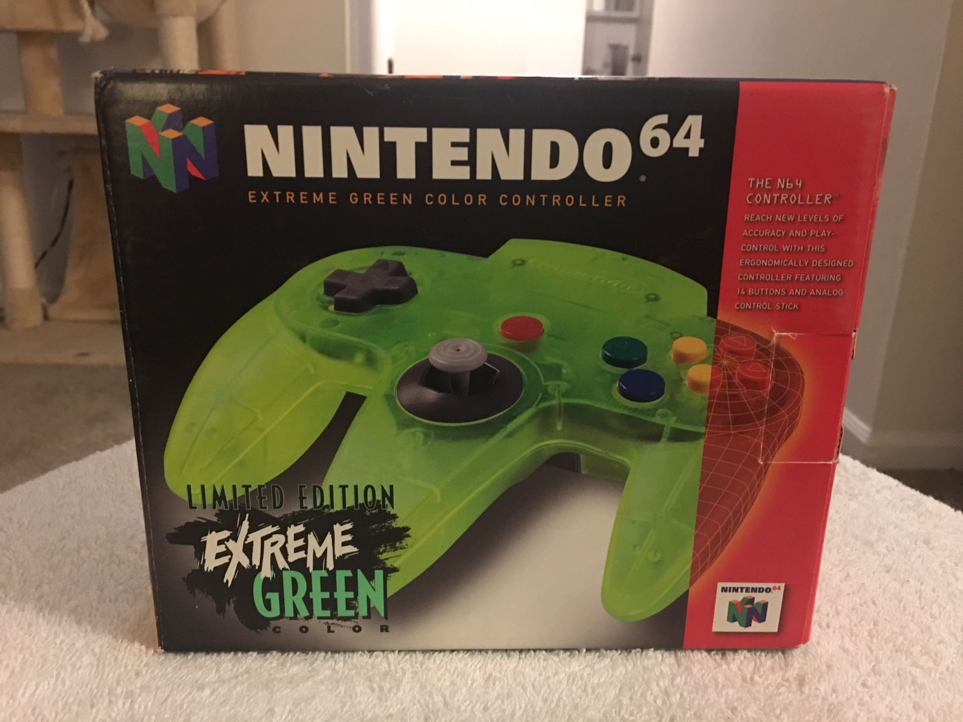Nintendo 64 N64 Rare Limited Edition Extreme Green Controller New In Box