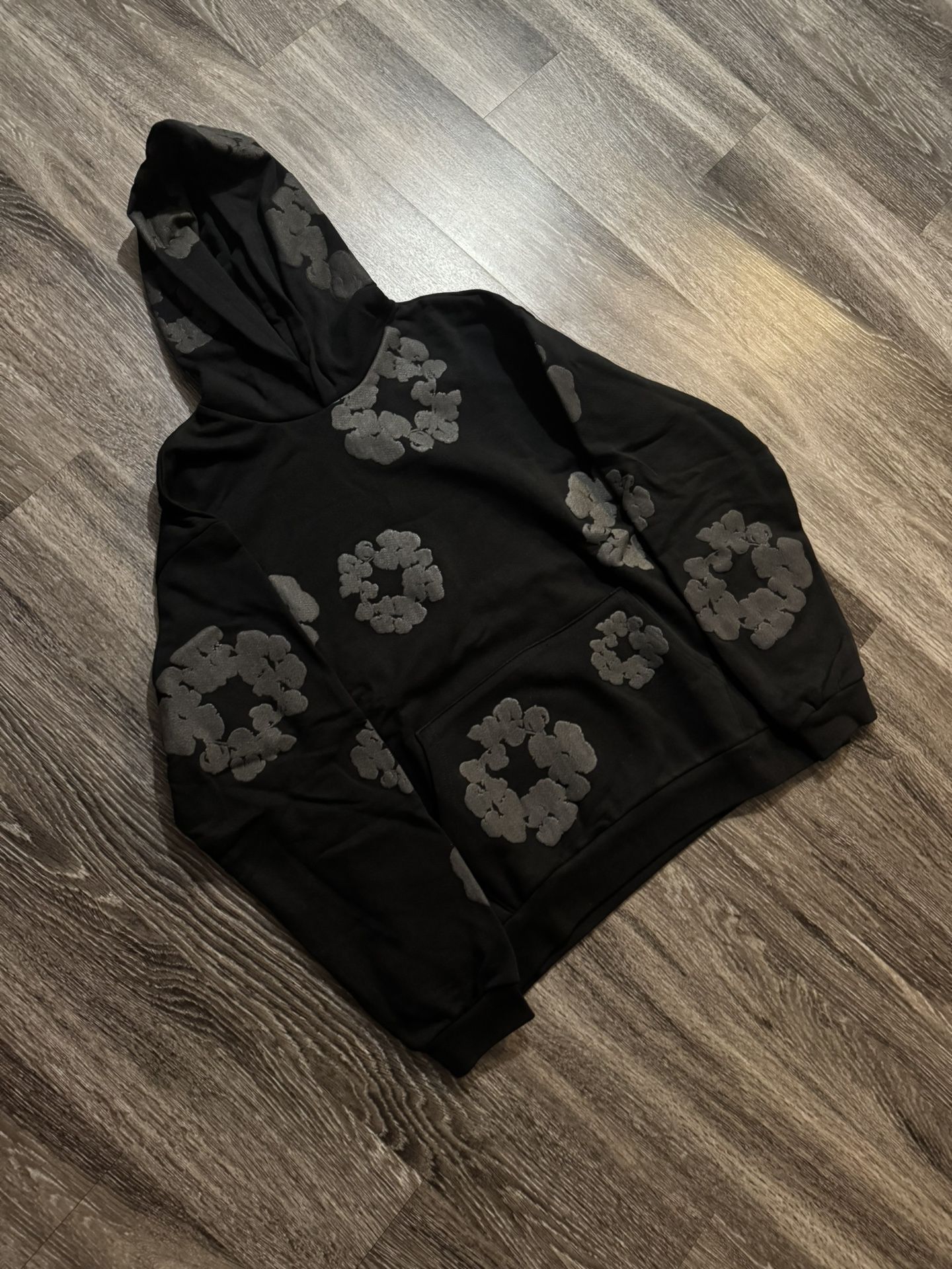 Denim Tears Hoodie All Black Size Medium 