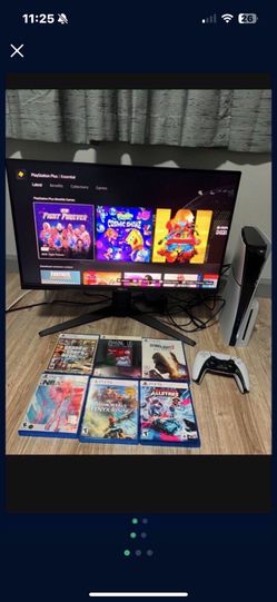 PlayStation 5 Slim System / Console - Ps5 Gaming Machine - Includes 6 Fun Games - Works Great - Good Condition. Trusted Seller with over 1000 five sta