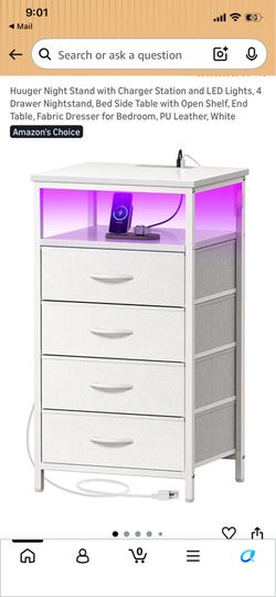 2 Night stands with charger station