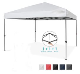 10x10ft One Person One Button Instant pop up Portable/Canopy/Wheeled Bag