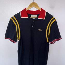 Gucci Bee Accent Collar Polo Shirt (Size XXXL)