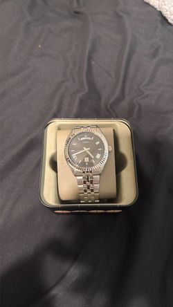 Men’s fossil stainless steel watch black dial