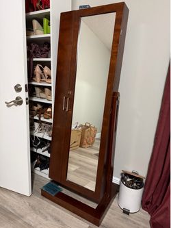 Jewelry storage/ full body mirror