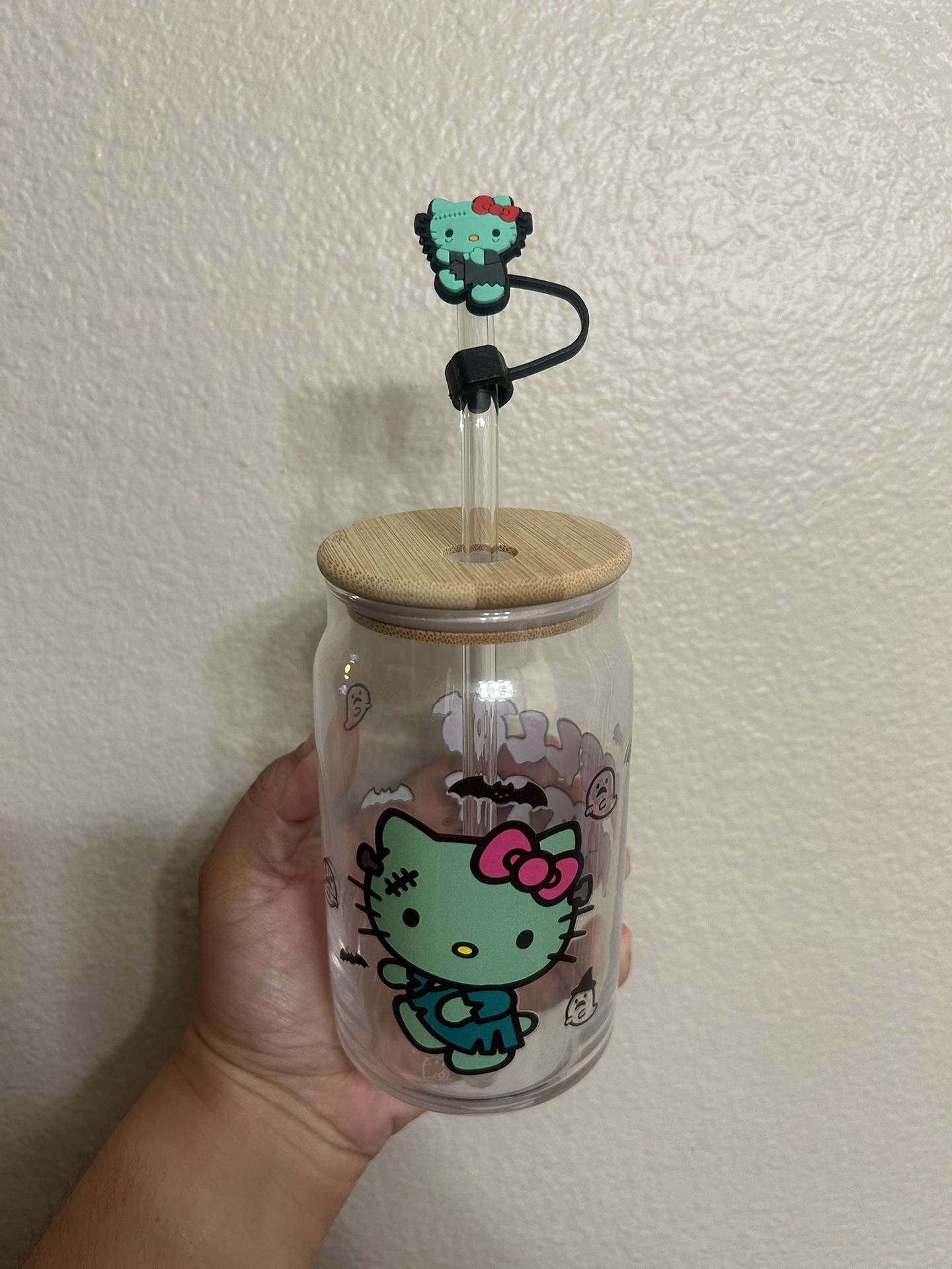 Hello Kitty Halloween Glass Cup ππ
