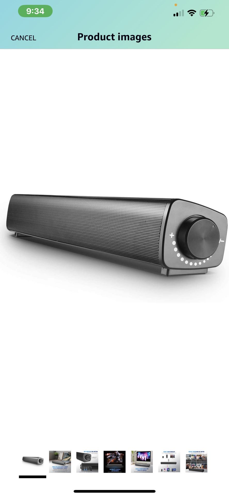 Computer Speakers for Desktop Wired USB Powered Built-in 3.5mm Microphone and Headphone Output Ports Stereo PC Mini Sound Bar Great for Gaming Laptop