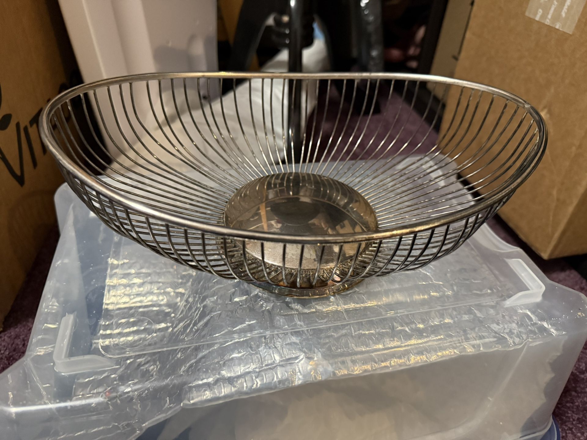 Silverplated Serving Dish Bread Basket