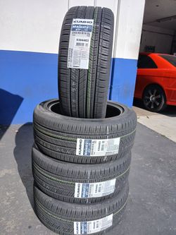 Tesla Tires New 255 45R19 Kumho EV Silence Trac with foam $690 set of four install mount and balance