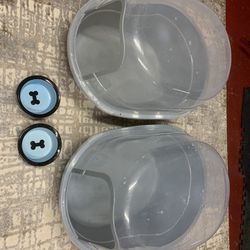 Cat litter Boxes And Bowls All $40