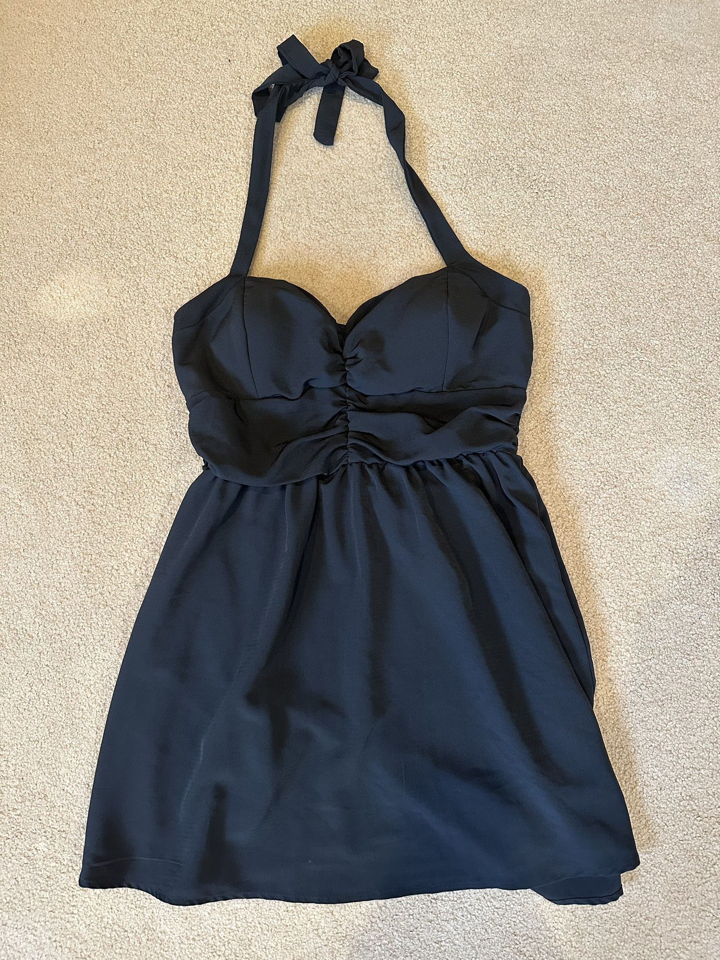 Lily Rose Women’s Black Halter Top Dress - XL 